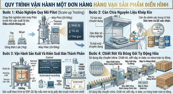 Gia Công Mỹ Phẩm Số Lượng Lớn Nhân Bản Lợi Nhuận 
