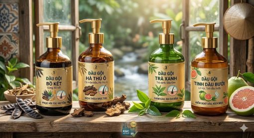Gia công dầu gội thảo mộc