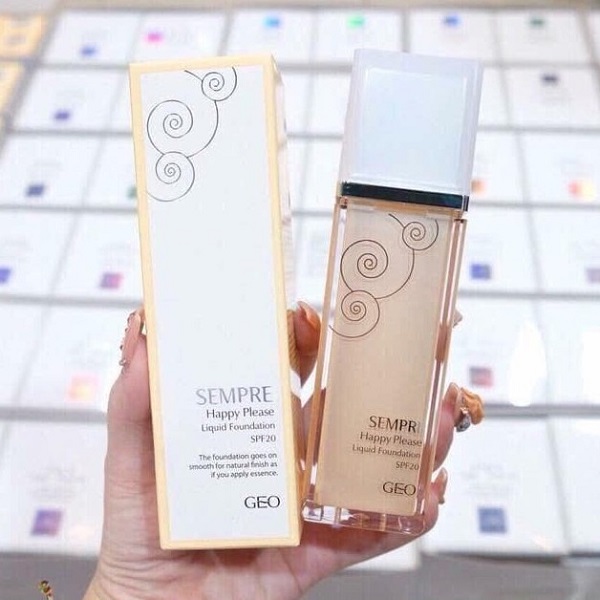 Kem nền Geo Lamy Sempre Happy & Please Liquid Foundation