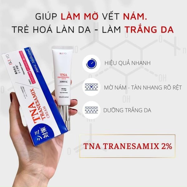 Kem hỗ trợ giảm nám TNA Tranesamix 2% Cream