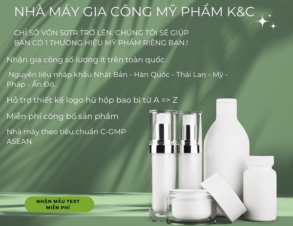 Gia công mỹ phẩm độc quyền