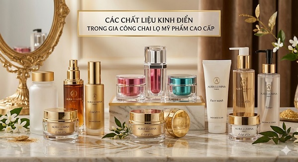 Gia công chai lọ mỹ phẩm