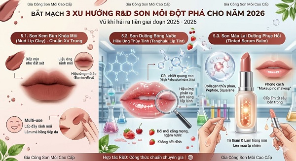 Gia Công Son Môi Cao Cấp