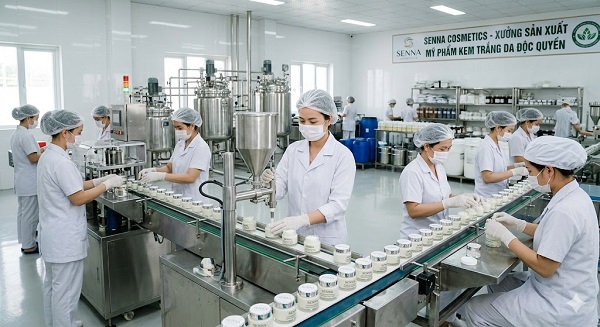 Sản Xuất Mỹ Phẩm Kem Trắng Da