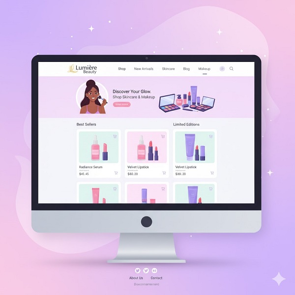 website bán mỹ phẩm chuyên nghiệp