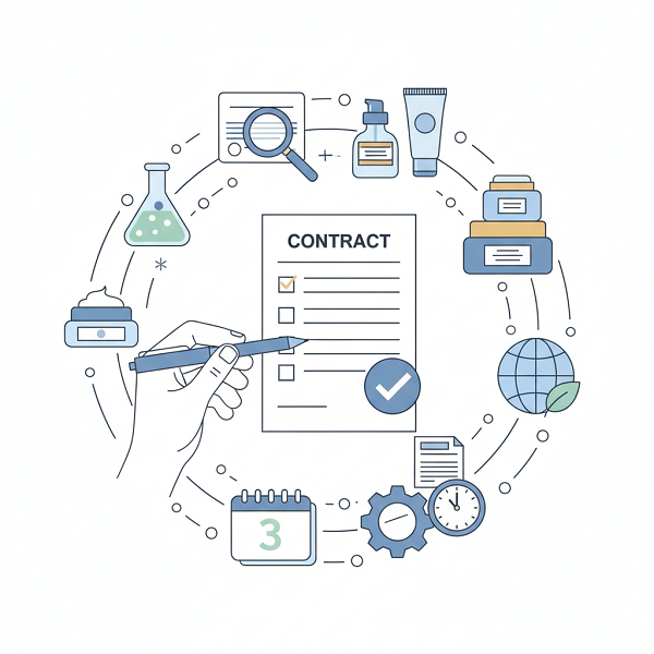 Checklist trước khi ký hợp đồng gia công mỹ phẩm chi tiết