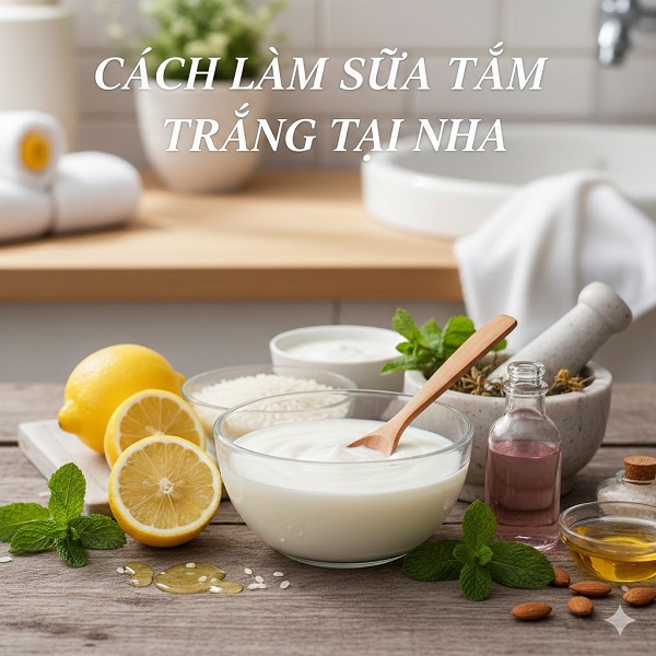 Cách làm sữa tắm trắng tại nhà an toàn, hiệu quả từ nguyên liệu tự nhiên
