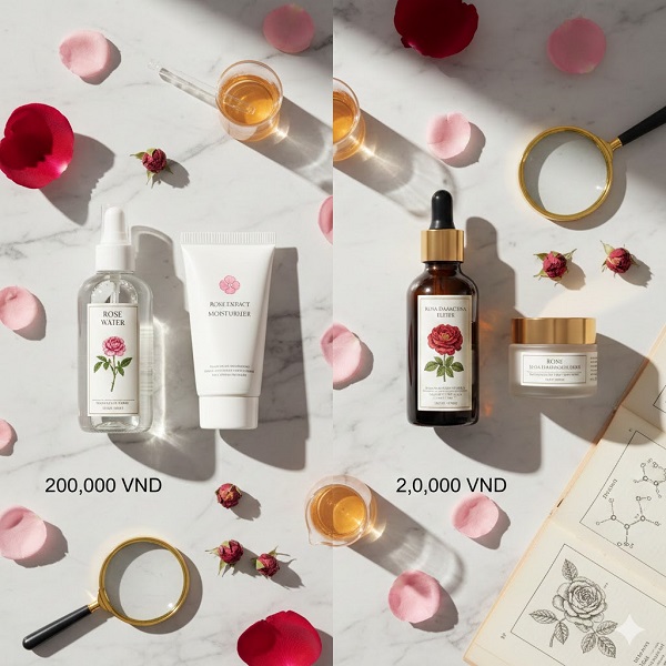 Chiết xuất hoa hồng trong mỹ phẩm