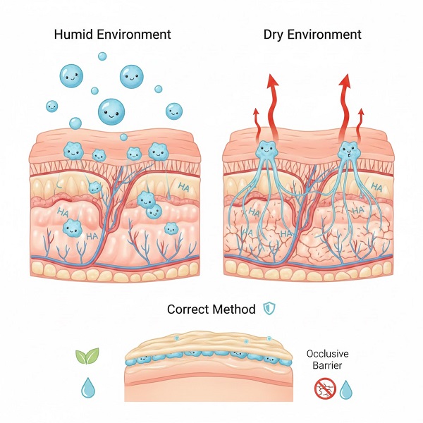 Dùng Hyaluronic Acid Bị Khô Da