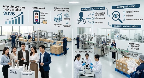 Báo cáo ngành gia công mỹ phẩm Việt Nam năm 2026