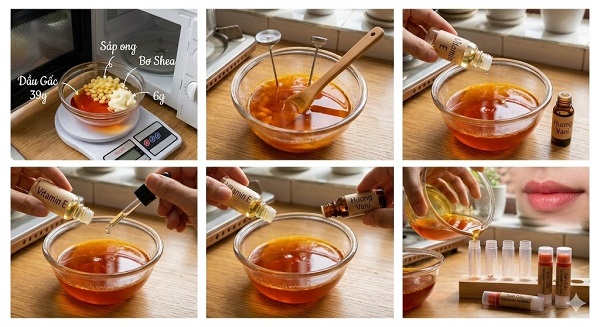 Cách làm son gấc tại nhà cho đôi môi hồng hào, căng mọng cực đơn giản