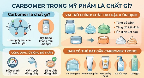 Carbomer là gì trong mỹ phẩm