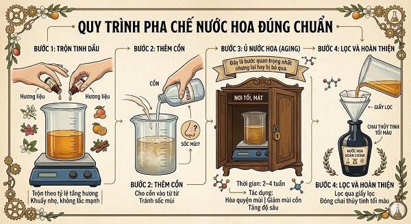 tỷ lệ pha chế nước hoa