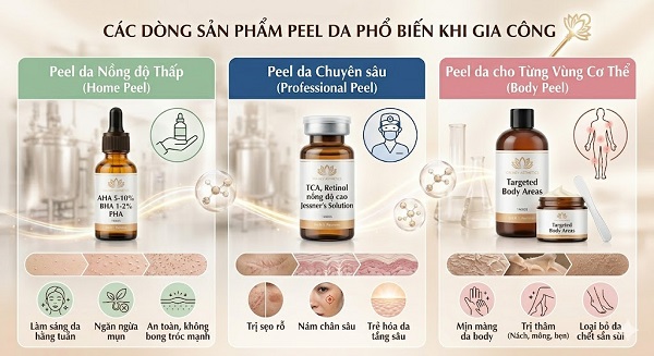 gia công sản phẩm peel da