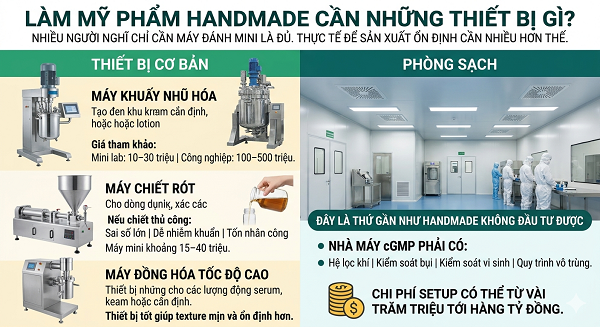 Mỹ phẩm handmade có được bán không?