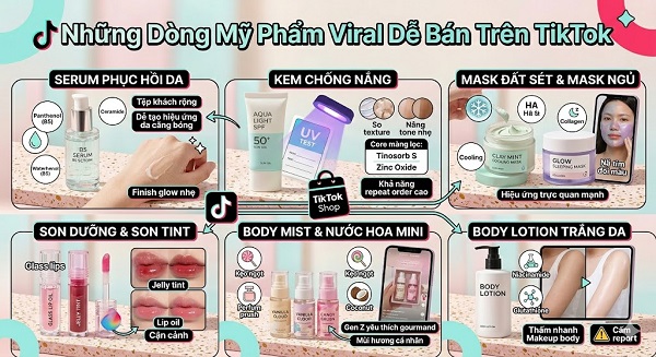 Mỹ Phẩm TikTok Shop: Dòng Nào Dễ Viral Nhất?
