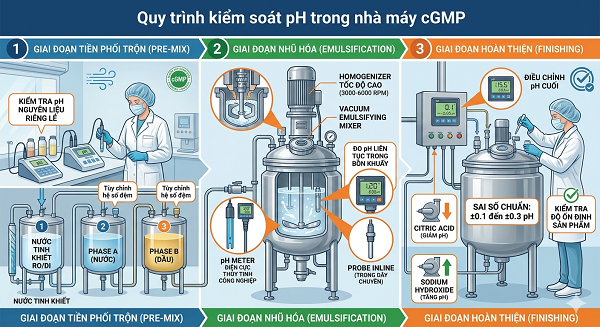 pH mỹ phẩm bao nhiêu là tốt