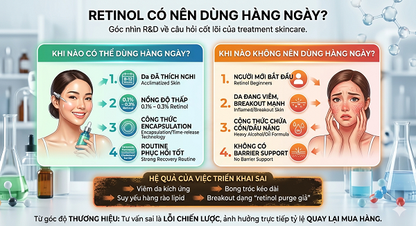 Retinol có nên dùng hàng ngày