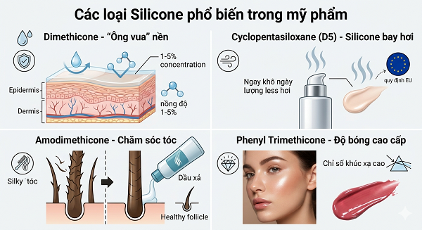 Silicone trong mỹ phẩm