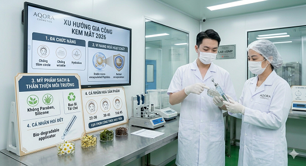 Gia công kem mắt