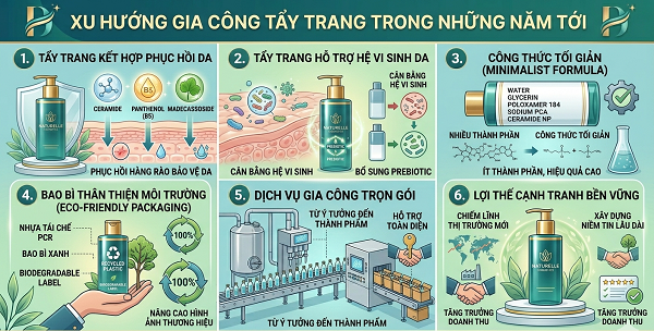 Gia công tẩy trang chuẩn cGMP
