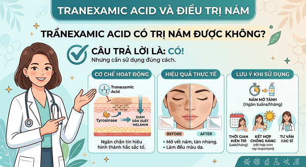 Tranexamic Acid Có Trị Nám Được Không